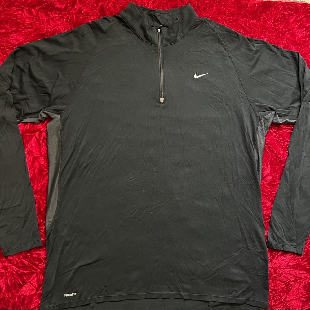 Nike FitDry Quarter Zip Performance Pullover